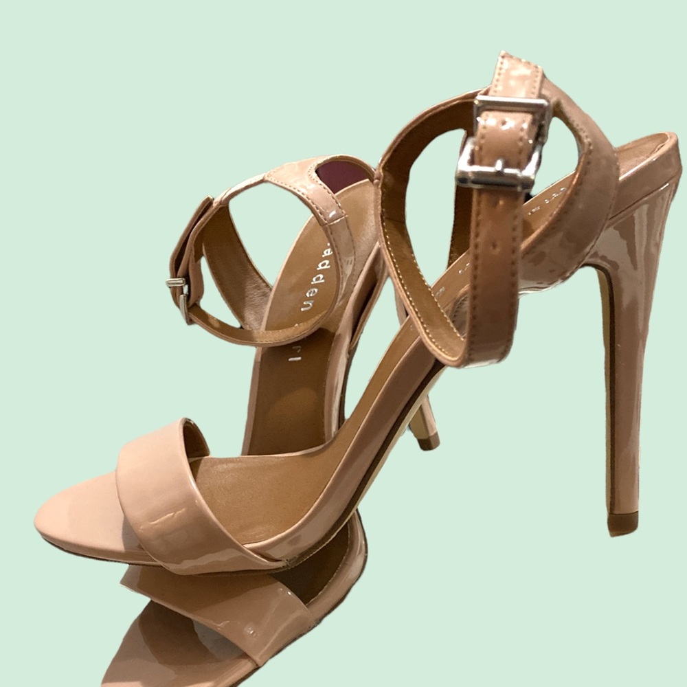 COPY - Madden Girl -Nude Patent Sandal Heels